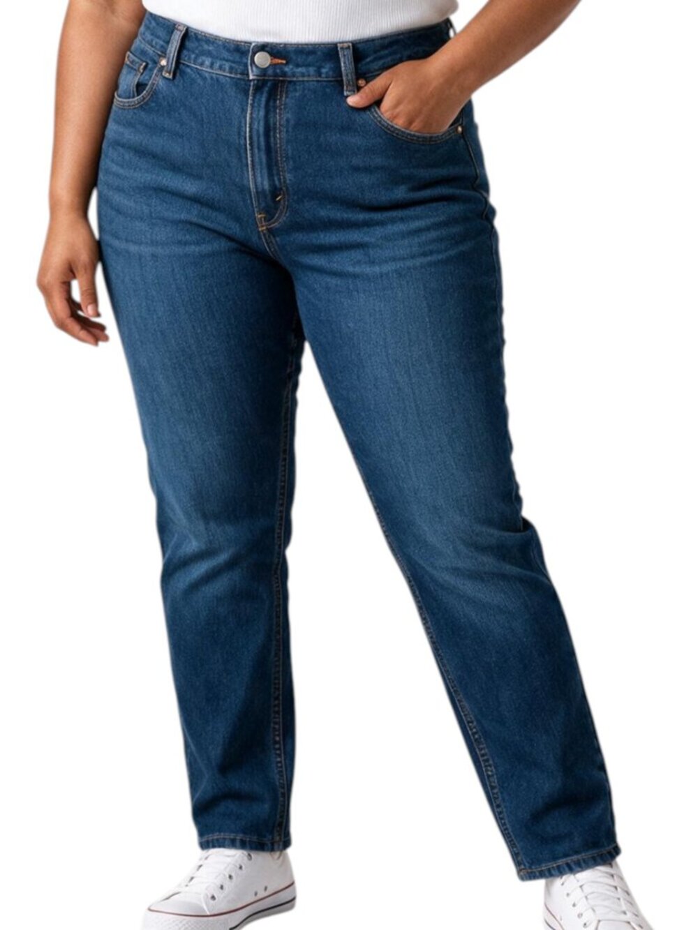 LEVI'S 550 Women's Relaxed Tapered Blue Jeans - Size 18